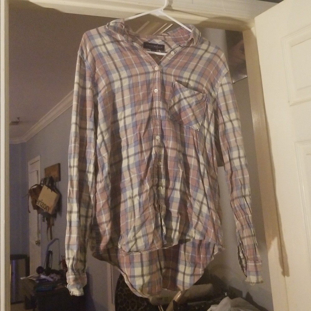 Plaid long sleeve shirt